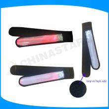 100% PVC LED LIGHT PIPE gradient color armband with reflector